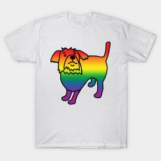 Pride Rainbow Spectrum Dog T-Shirt